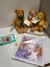 Deans rag book bears Lot Of 3 mohair bears