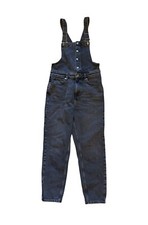Free People We The Free Overalls Women's Jeans Size 28 Dark Gray Black Denim