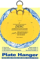 Invisible English Disc Adhesive Large Plate Hanger Set 4-4 Inch Hangers