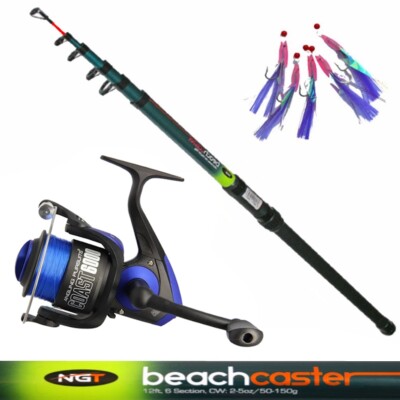 Beach Caster Beach Fishing Combo Deals Telescopic Beachcaster