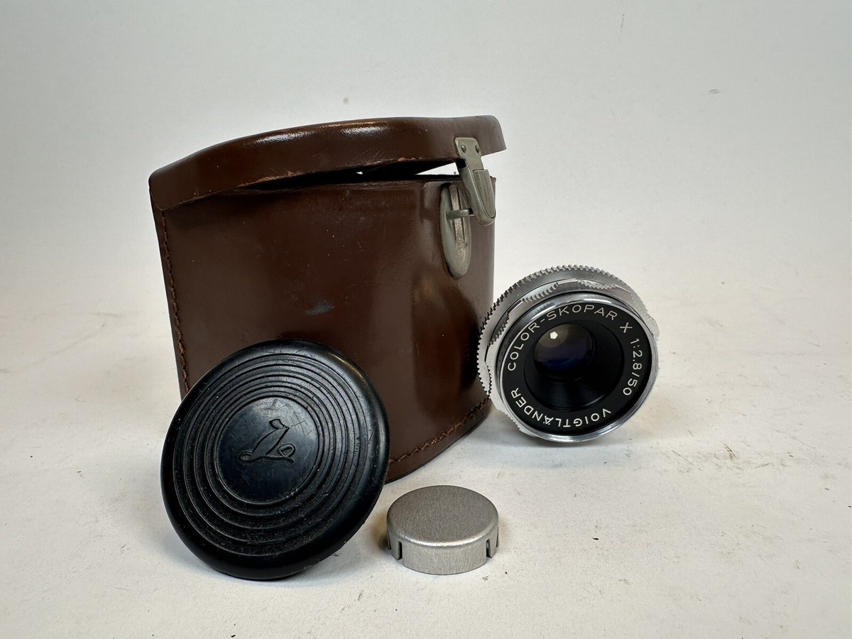 【B2162】 VOIGTLANDER COLOR-SKOPAR 2.8/50 Voigtlander Color-Skopar X 50mm f/2.8 Camera Lens Leather Lens