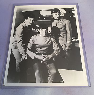 STAR TREK THE MOTION PICTURE 8X10 B&W GLOSSY PHOTO KIRK SPOCK and McCOY ...