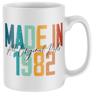 Personalisierte Tasse Made in Geburtstag individuell Ihn Geschenkideen Haus & Küche