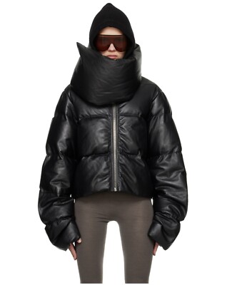 Rick Owens SISYPHUS 18FW スエードレザージャケット Rick Owens Funnel Neck Down lambskin Leather Sisyphus Jacket size