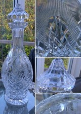 VINTAGE 13" WATERFORD Kristall SHANNON JUBILEE geschliffenes Glas Karaffe signiert neuwertig (2)