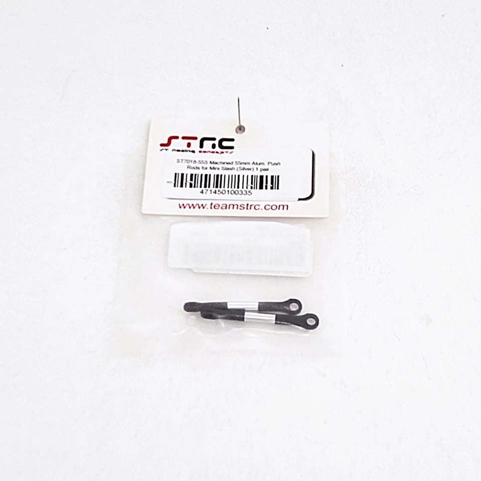 ST Racing ST7018-55 SILVER Aluminum Susp. Push-Rods w/Delrin Ends (2) ST7018-55S - Image 2 of 2