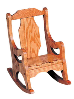 LARGE CHILDREN'S OAK ROCKING CHAIR Amish Handmade Classic Rocker