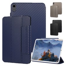 Magnetic Carbon Fiber Slim Case Cover For iPad Air 4 5th Mini 6 Pro 11"Pro 12.9"