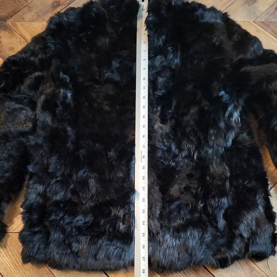 Abrigo Sergio Valente Vintage Piel de Conejo M Hecho en Hong Kong Vintage Años 70 Años 80 Foto 2 de 4