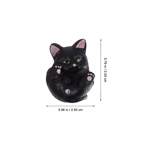 8Pcs Cats Micro Landscape Animal Miniature Garden Ornaments Cat Figurine Statue - Bild 12 von 13