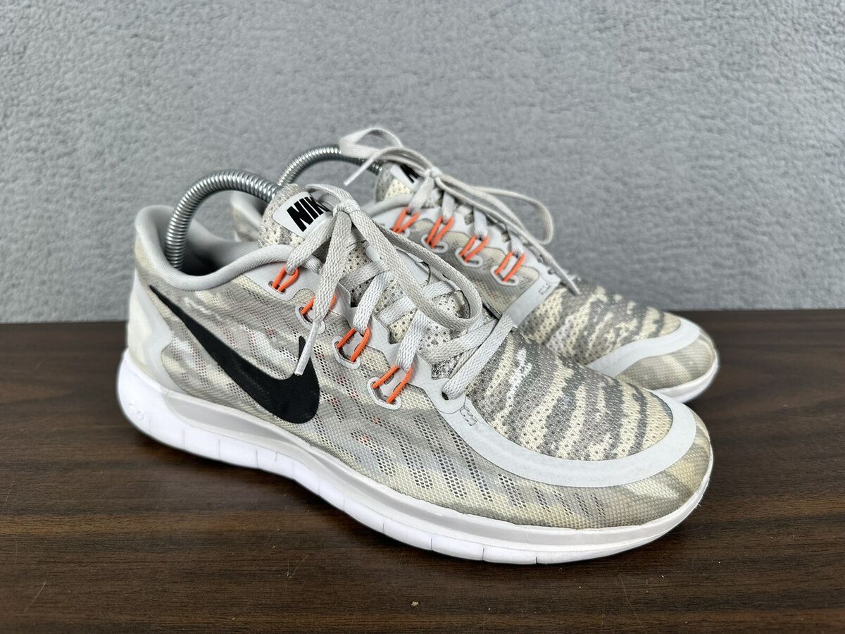 Nike Free 5.0 Animal Print Running Shoes Sneakers Gray Nike Free 5.0 Animal Print Running Shoes Sneakers Gray