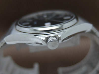 Seiko Spirit 7N48-7A10 SS Round Black Dial Quartz 34mm Day Date SS