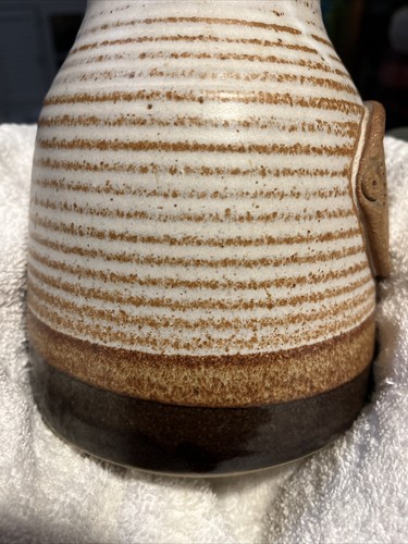 Marion Schlauch geknetete GNU Knie Keramik Kunst Vase 1985 Weltweit bekannte Künstlerin - Bild 4 von 8
