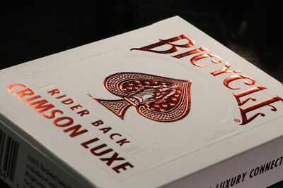 Crimson Luxe [Bicycle] Playing Cards  - USPCC - Rider Back - Out Of Print
