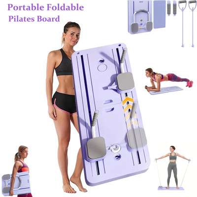 Multifunctional Abdominal Board Ab Machine Core Workout Exercise Pilates- Purple