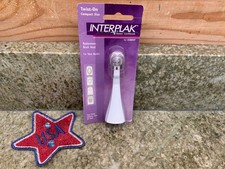 INTERPLAK POWER TOOTHBRUSH REPLACEMENT HEAD TWIST-ON COMPACT SIZE NEW 