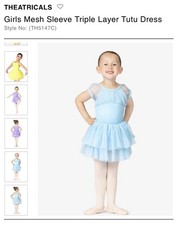 Blue Tutu Dance Leotard New with Tags Girls Intermediate