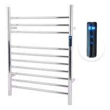 Dawot 10 Bars Towel Warmer Rack, 23" Electric Wall Mounted Heated Towel Rack ...