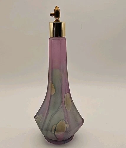 HTF Rueven Nouveau Art Glass Perfume Atomizer Bottle-Missing Spray Bulb 8.25"