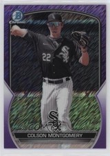 2023 Bowman Chrome Prospects Purple Shimmer Refractor Colson Montgomery 1n2n