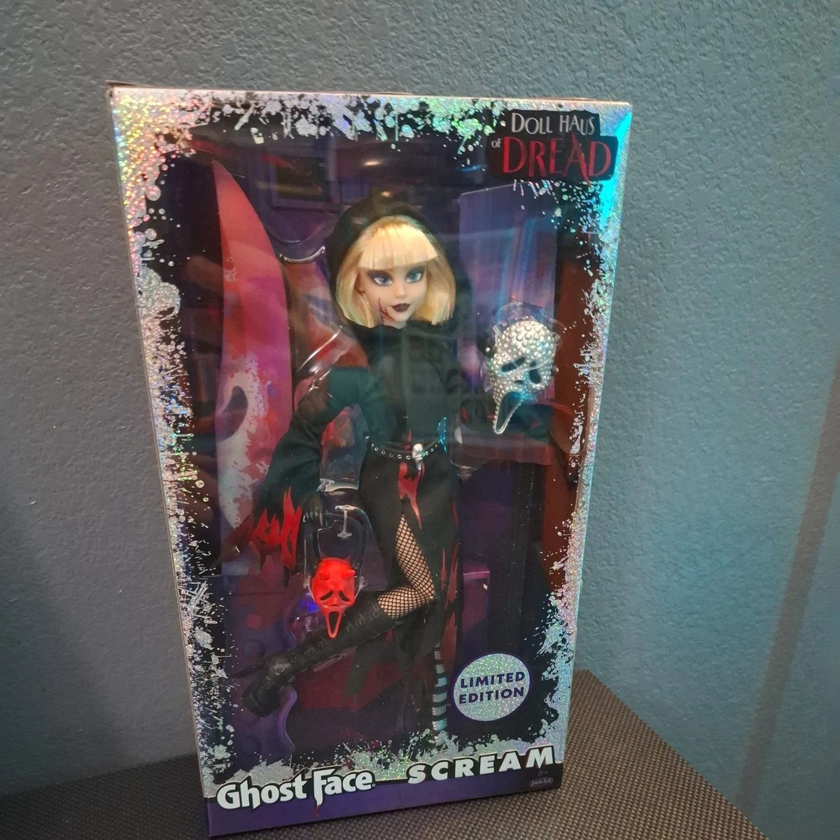EN MANO Muñeca Jakks Pacific Haus of Dread GhostFace Scream 11” Muñeca de Moda