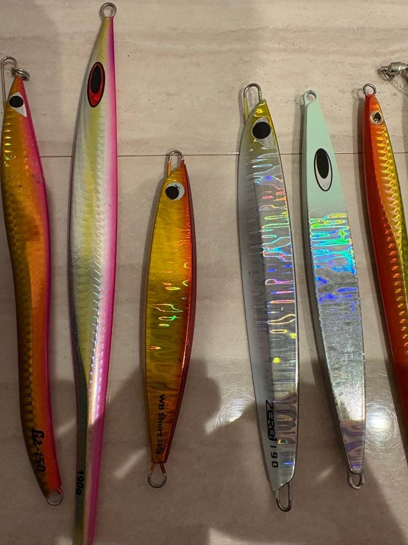 Fishing Lure Metal jig set of 14 CB Masamune Melon Kobo Tetsu jig etc. - Image 3