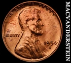 1954-S Lincoln Wheat Cent- Choice Gem Brilliant Uncirculated Luster #J6194