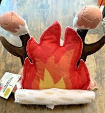 Kids Felt Pretend Play plush Campfire Set logs campfire roasting sticks