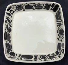 Ulster Ceramics England 10.5" Square Baking Dish Retro Pots & Pans Design UK