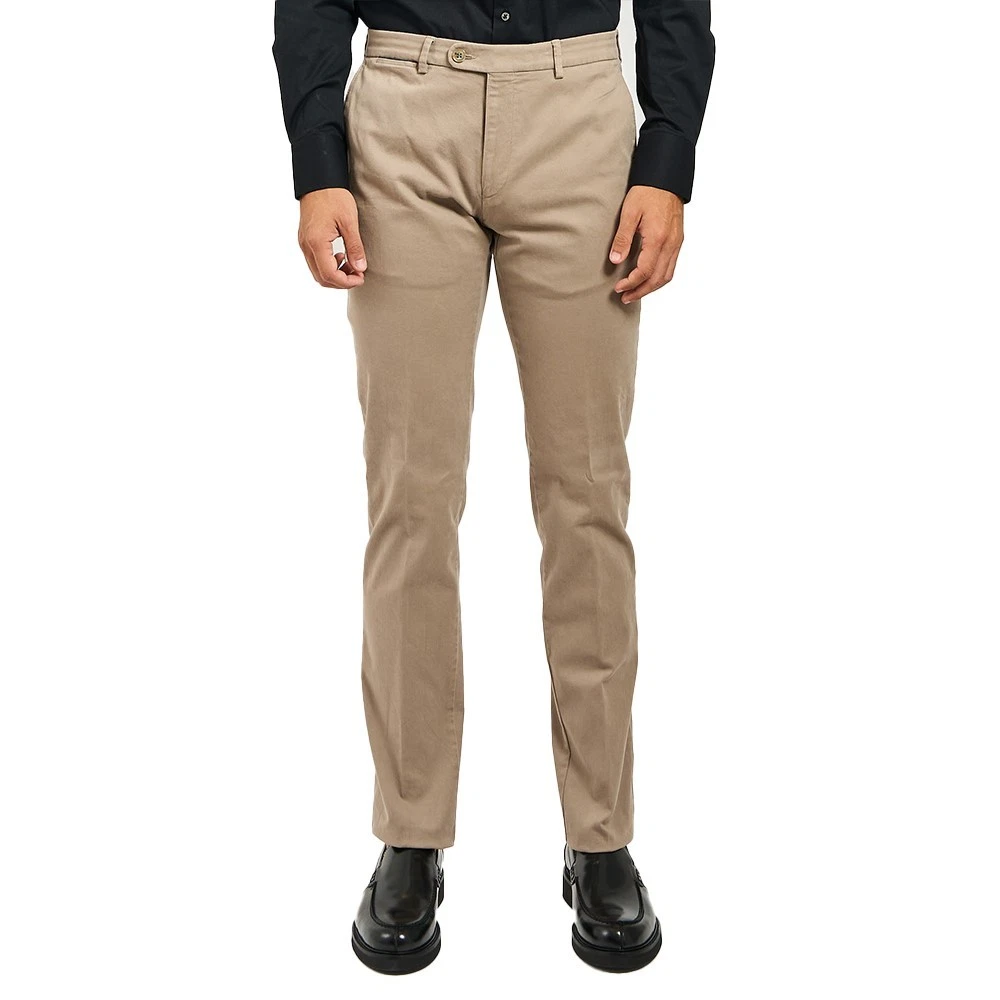 Pantaloni Chino Uomo Bugatti Modern Fit - Blu Navy, Tessuto Stretch, Autunno/inverno, Vestibilità Regolare