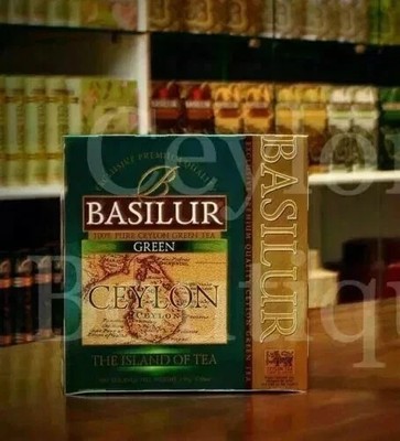 Basilur Ceylon Tea - Pure Ceylon Green Tea in 100 Tea Bags free Shipping