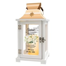 Memorial Gift for Loss of Sister Memorial Lantern Sympathy, Remembrance,Berea...