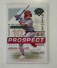 2024 Panini Prospect Edition - Aidan Miller #190 Green (RC)