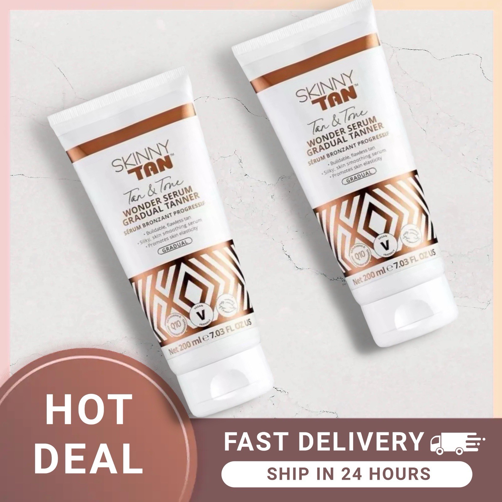 Skinny Tan Tan & Tone Wonder Serum Gradual Tanner 200ml (with Scratch Sticker) - Image 3
