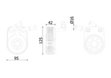 MAHLE CLC 280 000S Ölkühler, Motoröl für ALFA ROMEO,FIAT,LANCIA