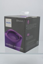 PHILIPS BLUETOOTH PORTABLE SPEAKER Purple WIRELESS RECHARGEABLE BT100V/27-NEW