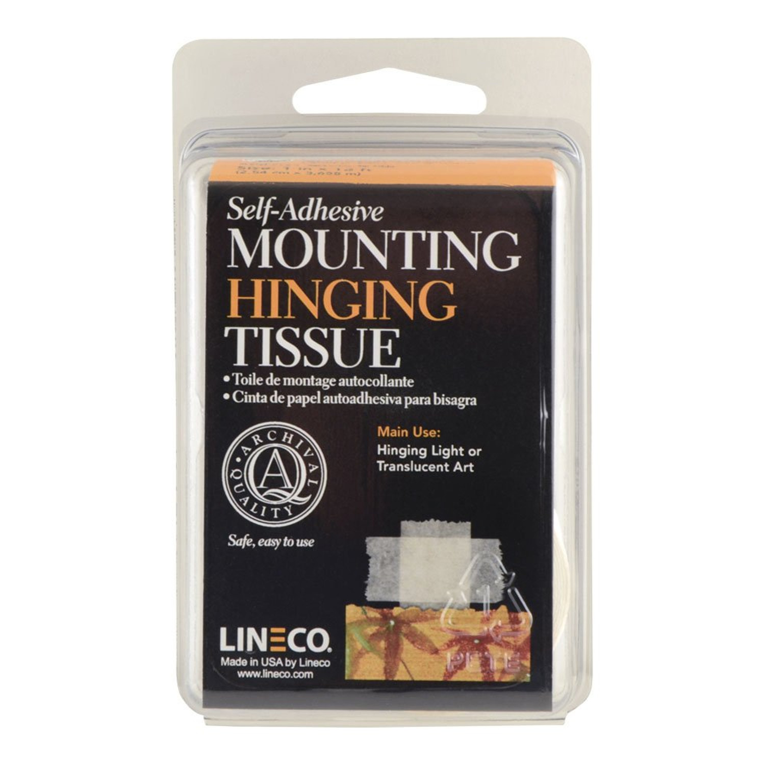 Lineco Hinging Tissue Self Adhesive 2.5cm x 3.66m