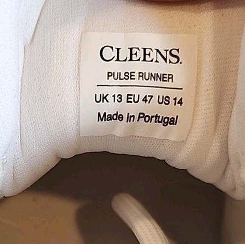 Cleens Pulse Runner Men’s Lifestyle Trainers Shoes White Grey US 14 UK 13 EU 47 - Picture 8 of 9
