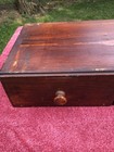 Vintage 2-Drawer Hardware Storage Card Cabinet Chest Primitive Hand Made — photo 2