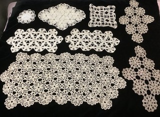 8 Vintage Crochet Doilies Runners Table Runner Estate Find Handmade Lace Lot