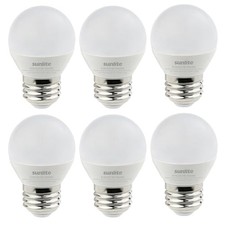 G16 LED Dimmable Decorative Globe Vanity Light Bulbs, 3000k Warm White Frosted