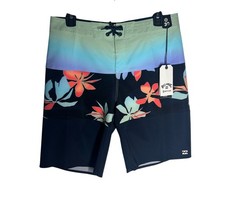 Billabong Swim Trunks Pro Performance Boys Size 30 Floral Boardshorts NEW