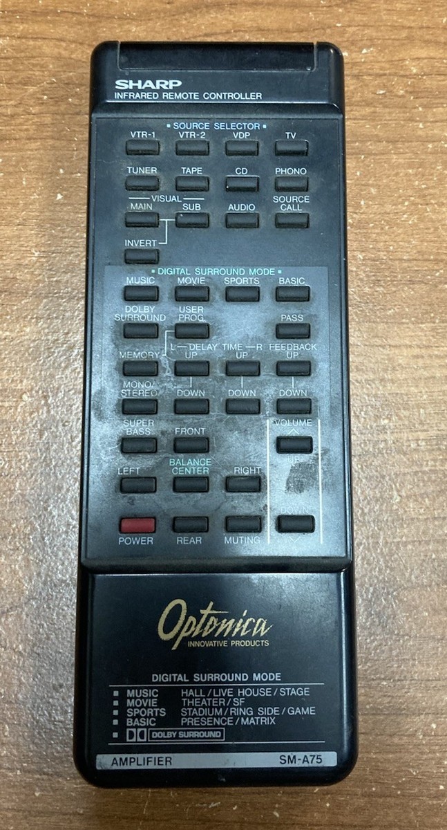 Sharp Optonica SM-A75 Surround-Sound Amplifier and Audio