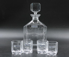 Villeroy & Boch Dover Bleikristall Karaffe & 4 Martini Gl&auml;ser Set in OVP