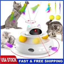 Funny Cat Laser Interactive Indoor Cat Pet Toys Automatic,USB Cat Teaser Pet Toy
