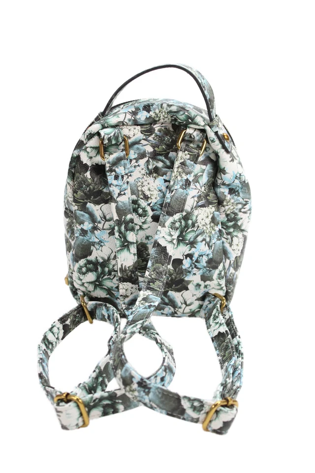 Mini mochila floral Betsey Johnson para mujer con cierre de cremallera bolsillo interior talla S Foto 4 de 4