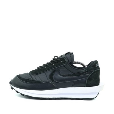 Nike Herren Sacai x LD Waffle Sportschuh Schwarz Wildleder Low-Top Sneaker EU 43