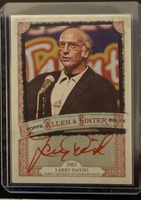 Topps Allen & Ginter 2025 Larry David  red ink 1/10 Autograph Trading Card  