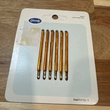 Vintage GOODY Slide Bobbie Pins Hair Pins Blonde Gold Copper Y2K 6 Pack New NOS
