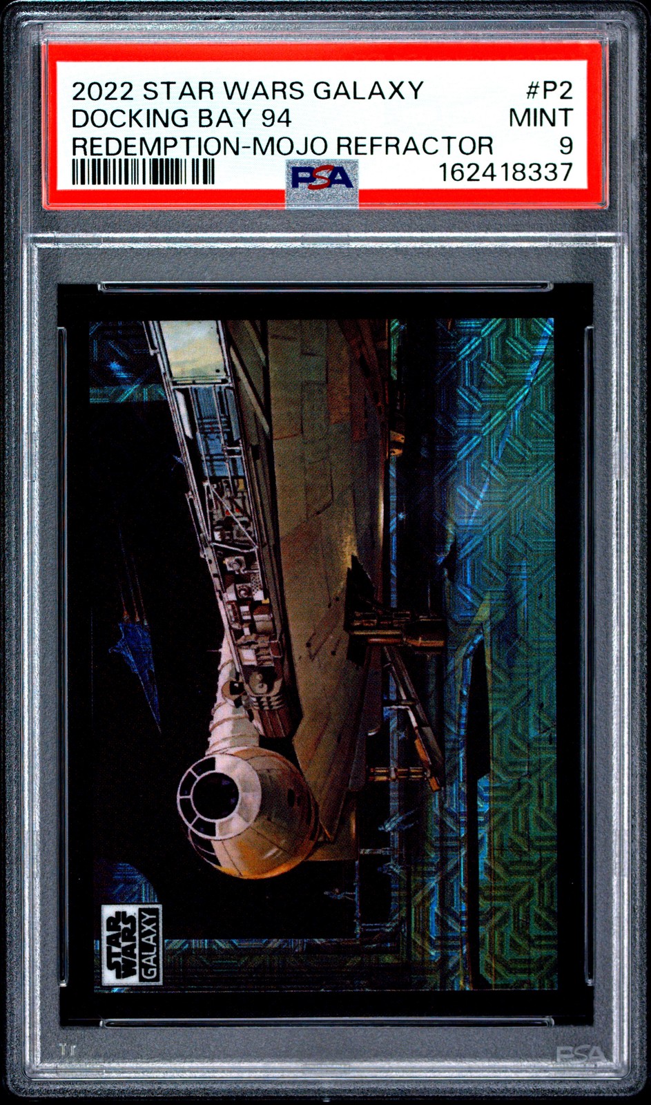 Docking Bay 94 #P2 Star Wars 2022 Topps Galaxy Chrome trading card — raw and PSA graded price guide